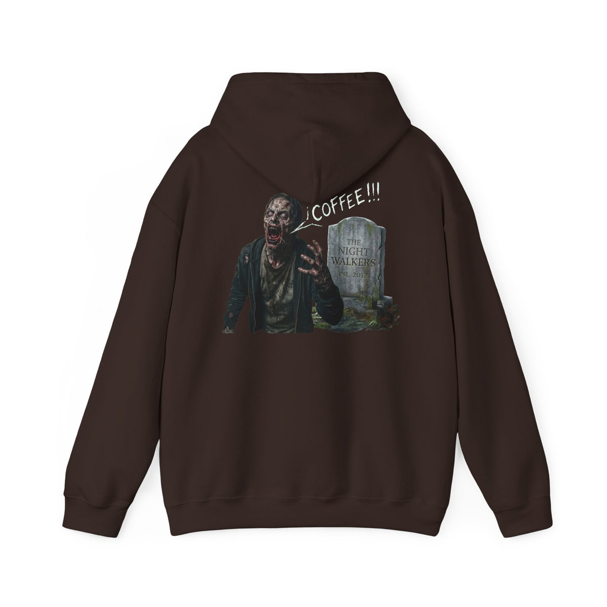 Coffee Zombie Hoodie with Pocket Logo