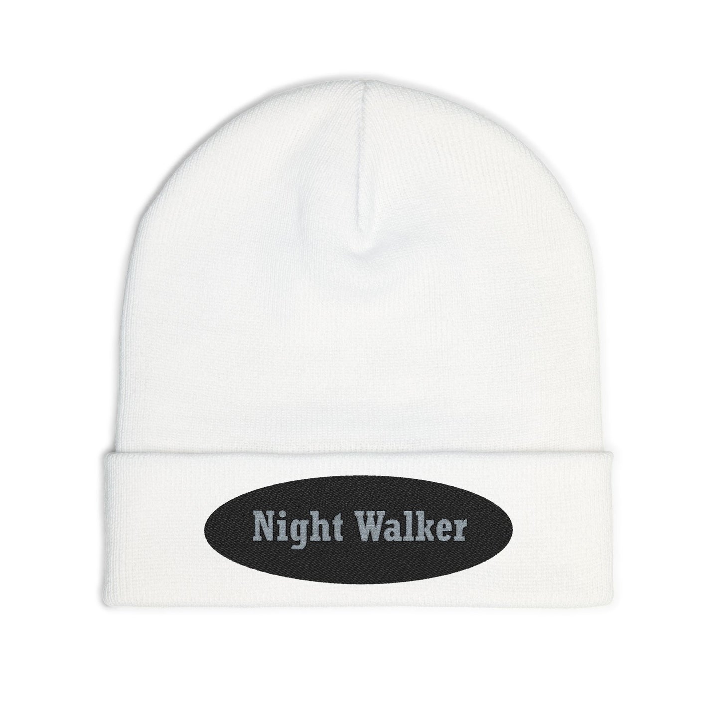 Night Walker Embroidered Knit Beanie