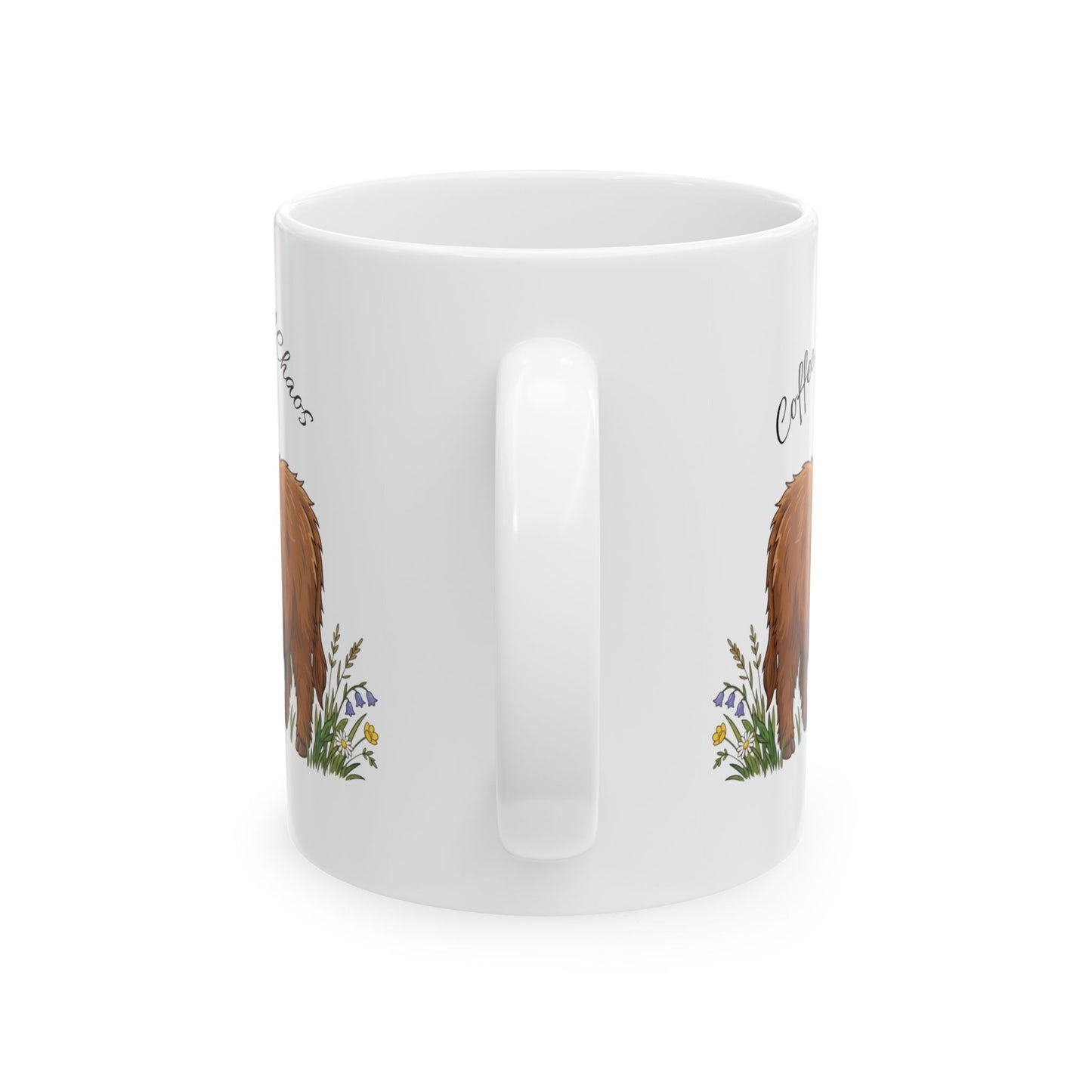 Highland Cow — "Coffee, Chaos, Cuddles" (11oz/15oz)