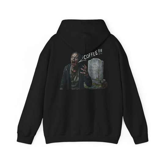 Coffee Zombie Hoodie with Chest Logo