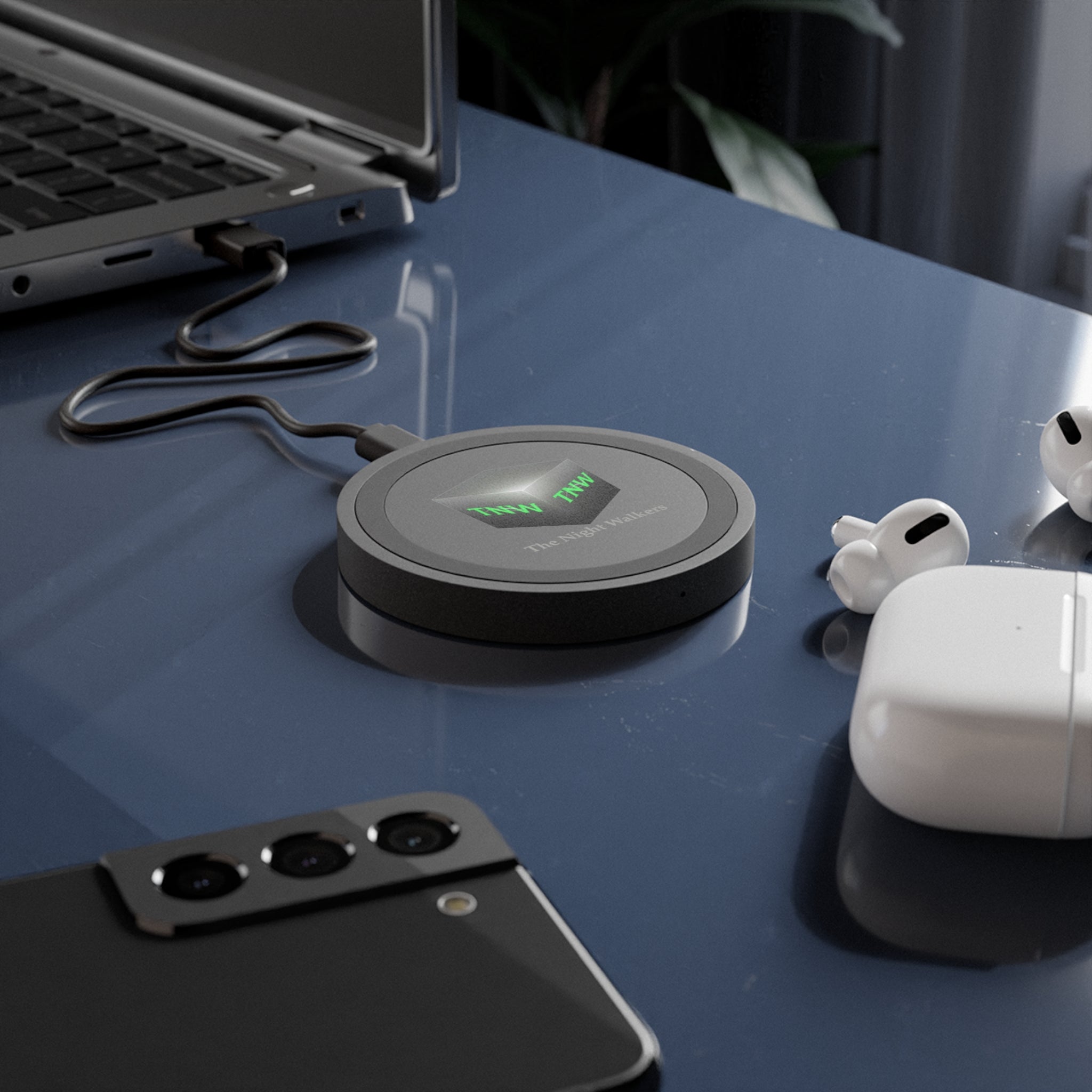 Quake Wireless Charging Pad — The Night Walkers Logo Qi Charger