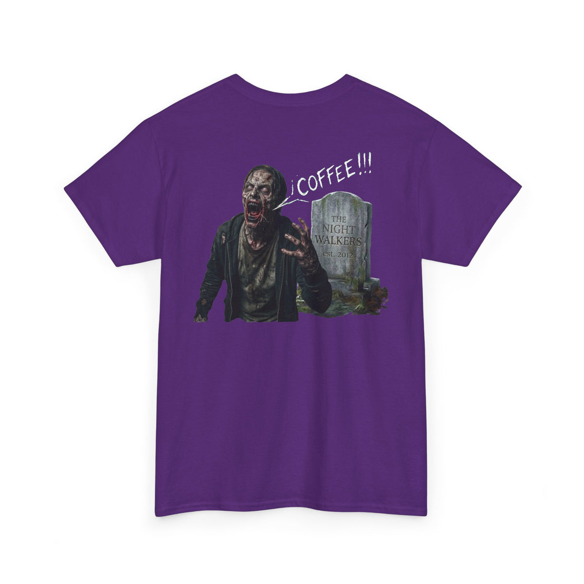Zombie Coffee Tee with Pocket Logo