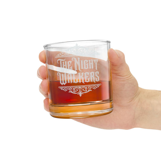 The Night Walkers "Dark Reserve" Etched Whiskey Glass