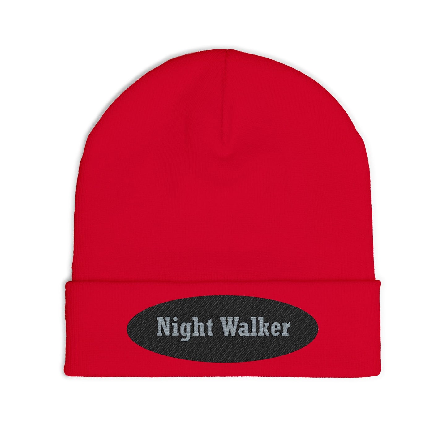 Night Walker Embroidered Knit Beanie