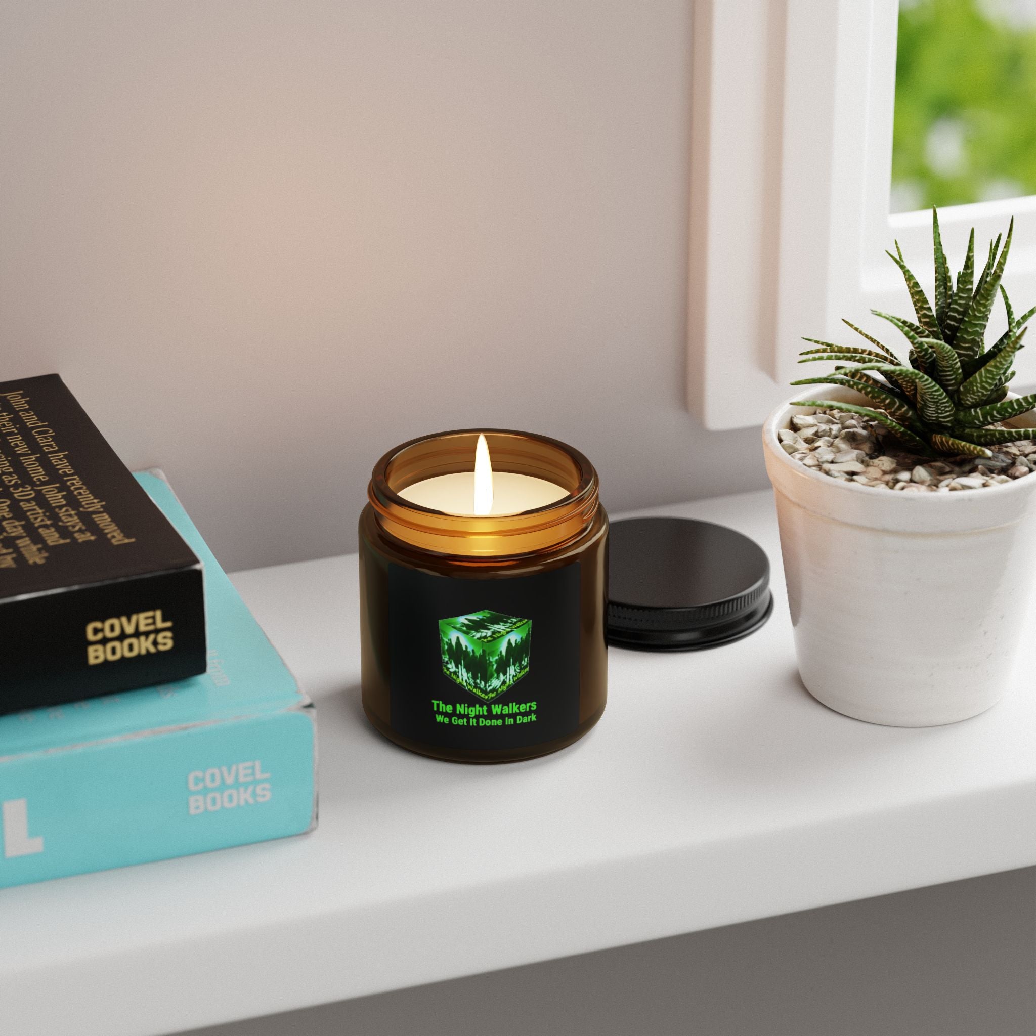 The Night Walkers Scented Candle — Amber Soy Candle (Multi-Size)