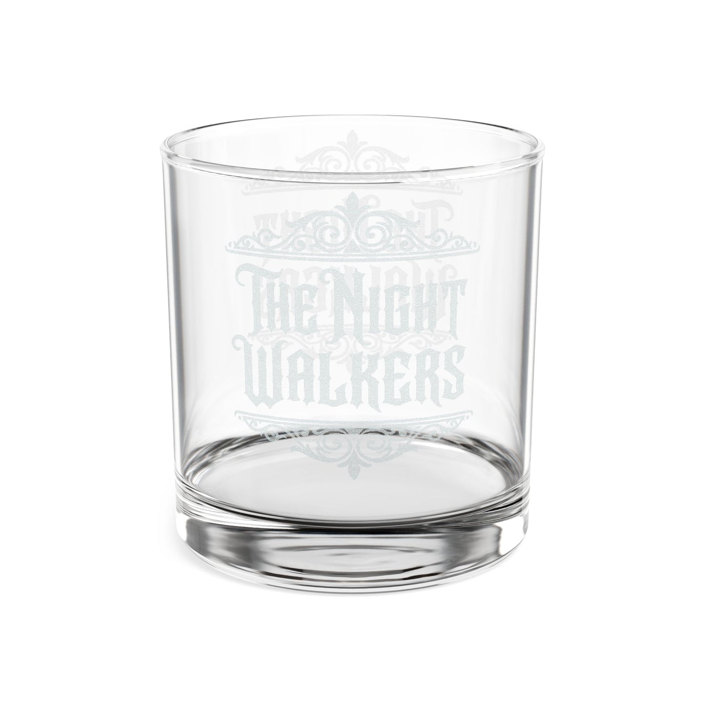 The Night Walkers "Dark Reserve" Etched Whiskey Glass
