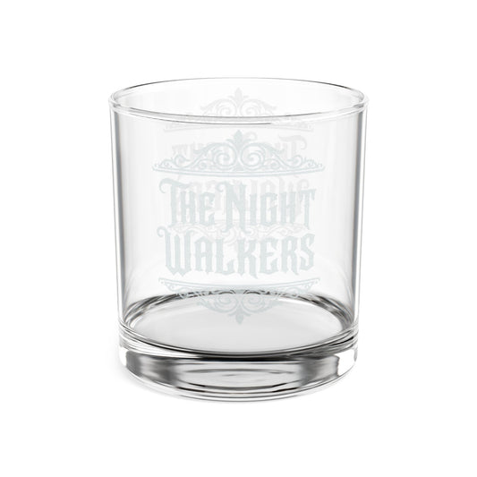 The Night Walkers "Dark Reserve" Etched Whiskey Glass