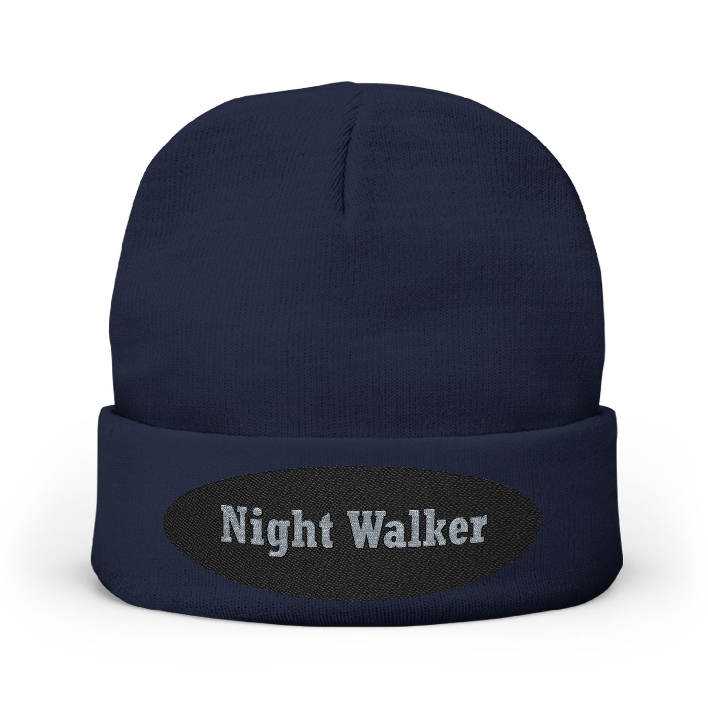 Night Walker Embroidered Knit Beanie