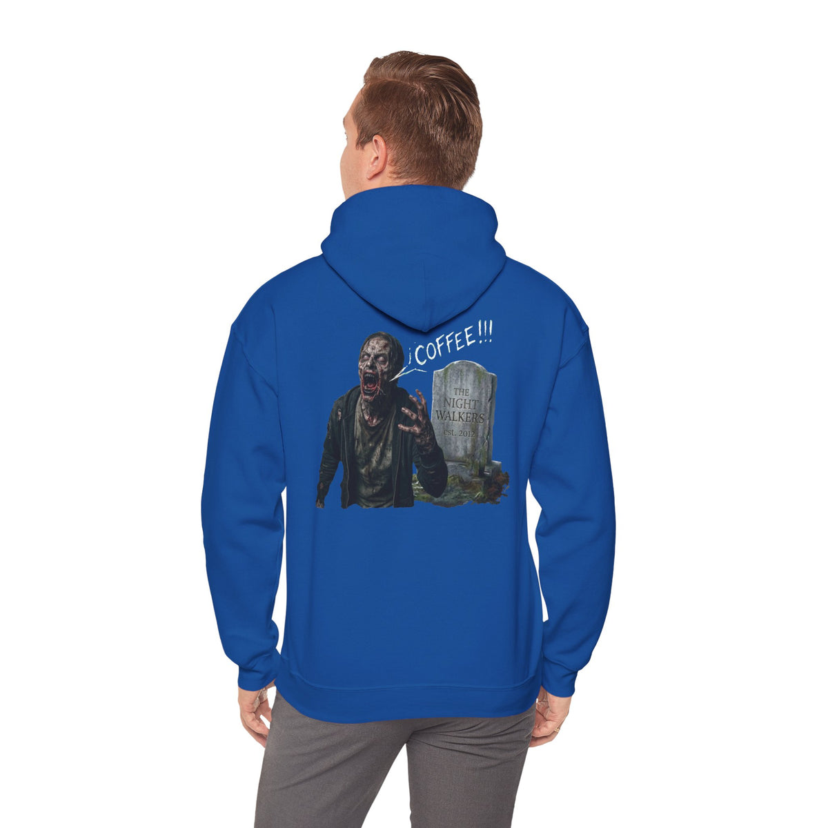 Coffee Zombie Hoodie with Pocket Logo