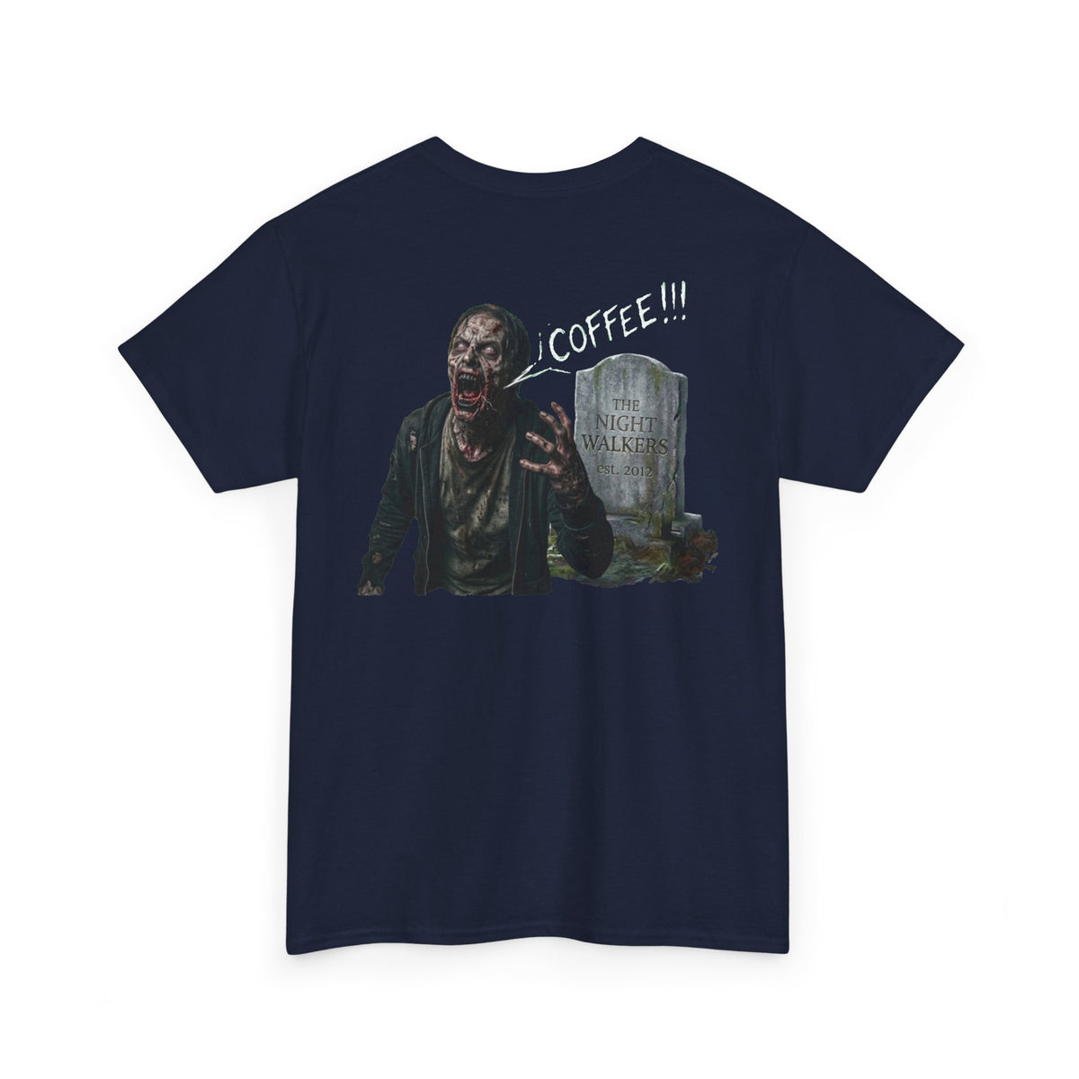 Zombie Coffee Tee with Chest Logo