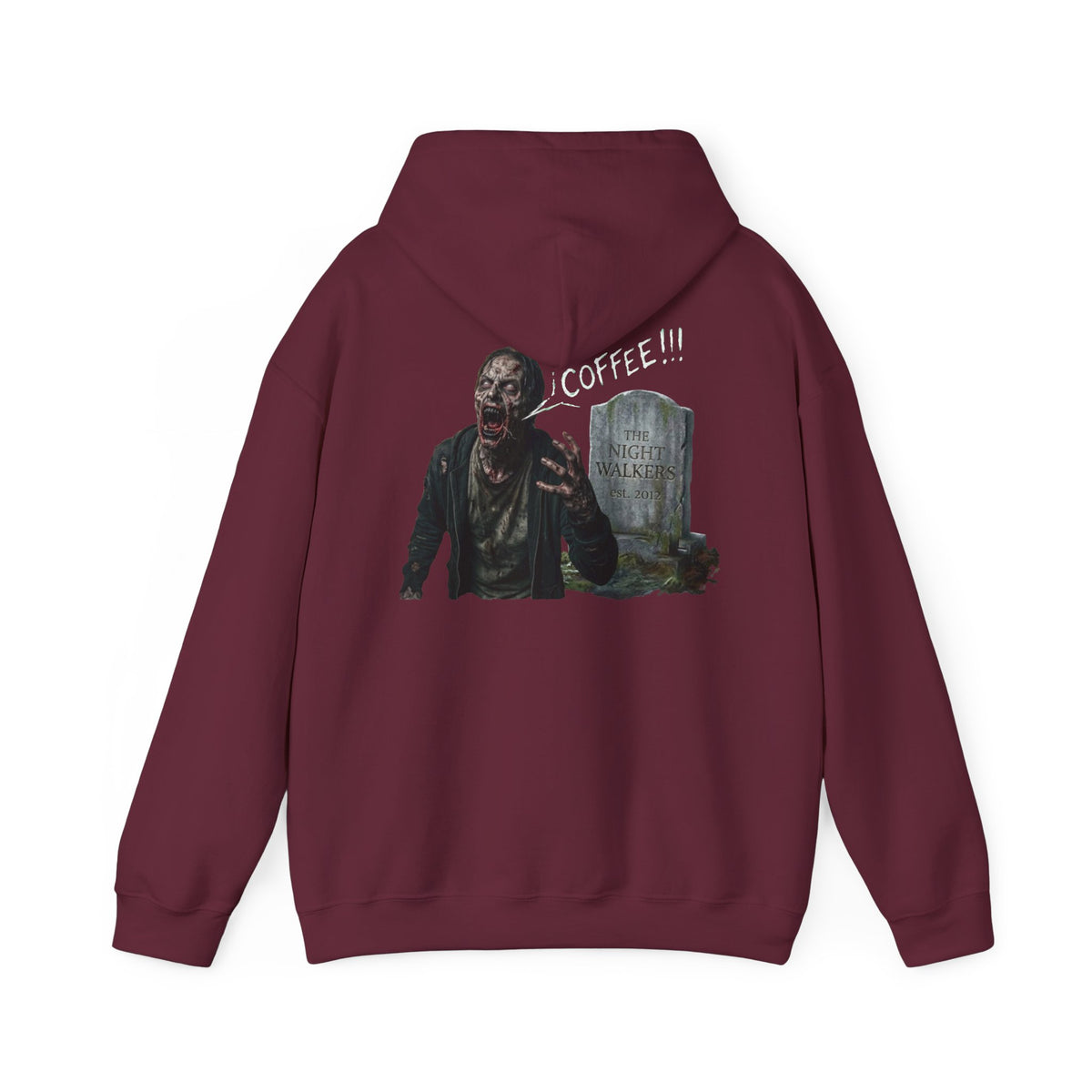 Coffee Zombie Hoodie with Chest Logo
