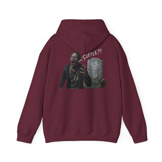 Coffee Zombie Hoodie with Chest Logo