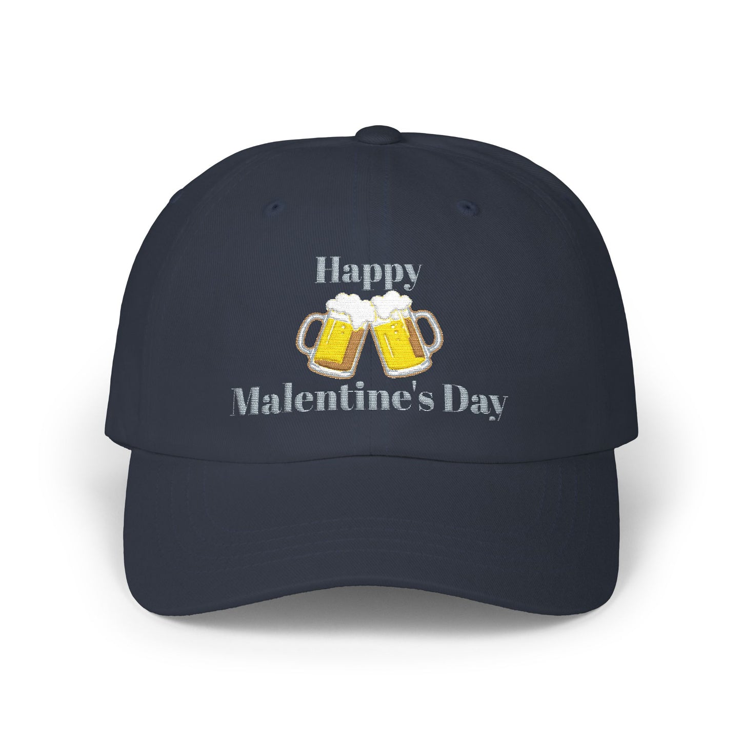 Happy Malentine's Day Beer Cheers Hat (Valentine’s Day Novelty) dark