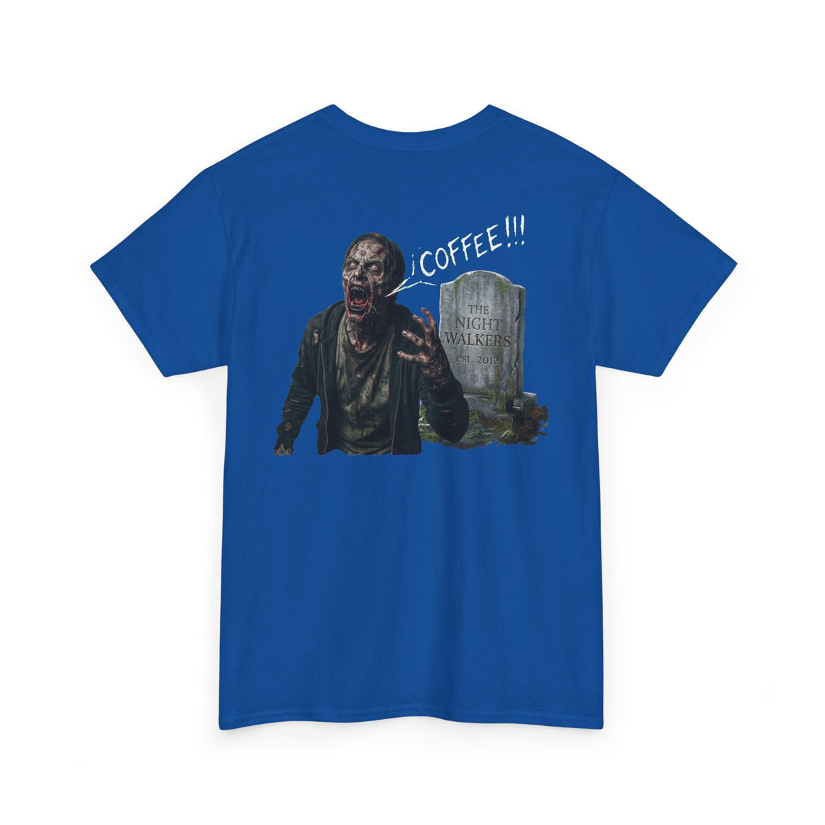 Zombie Coffee Tee with Chest Logo