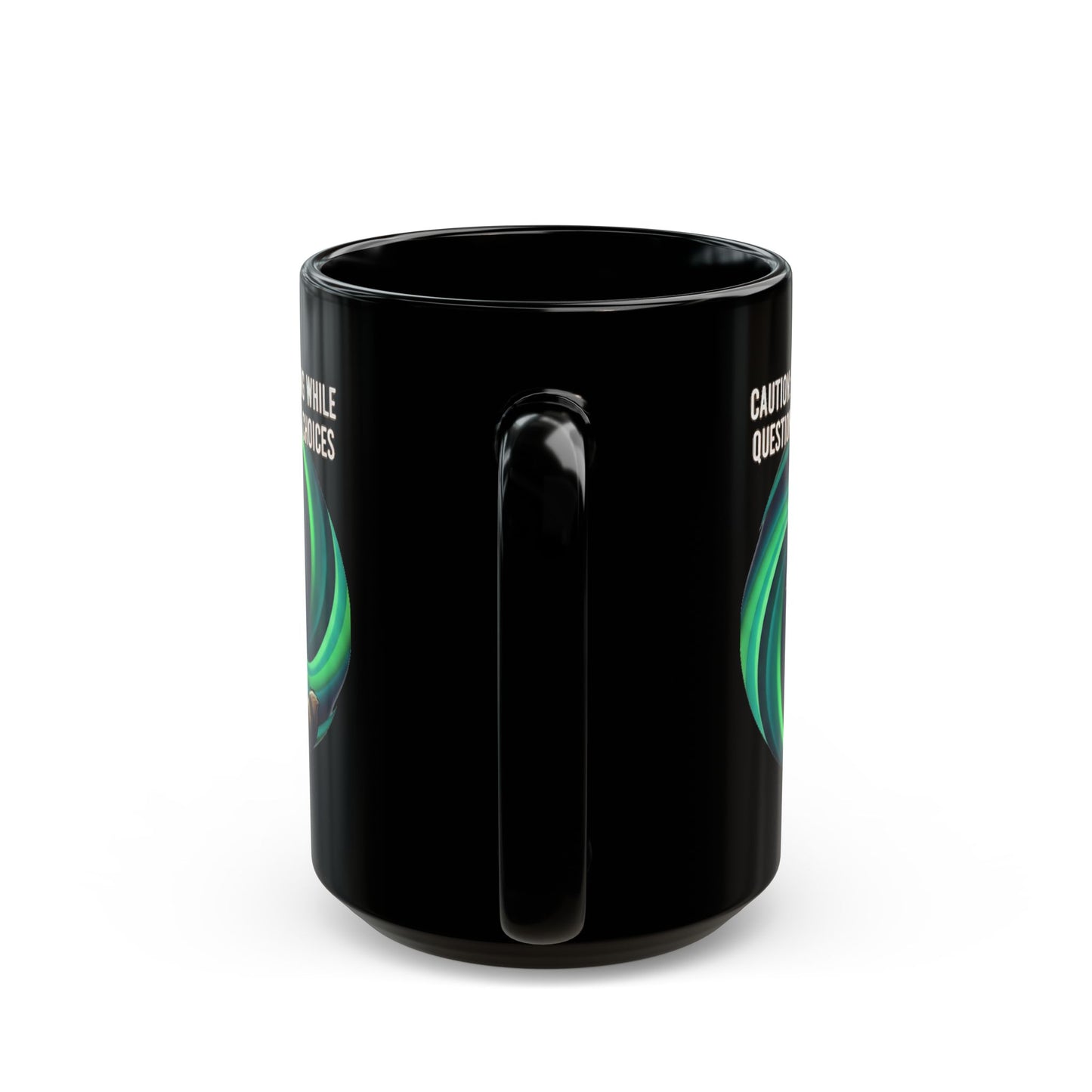 Cafeinándome mientras cuestiono mis decisiones de vida - Taza de café de mapache adorable (325ml/444ml)