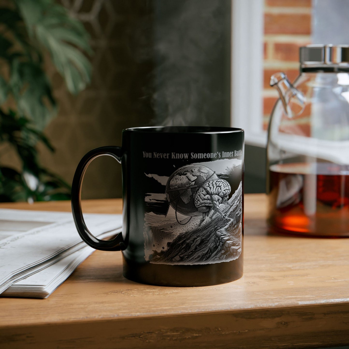 "Nunca sabes la batalla interna de alguien" Conciencia sobre la Salud Mental (11oz/15oz)
