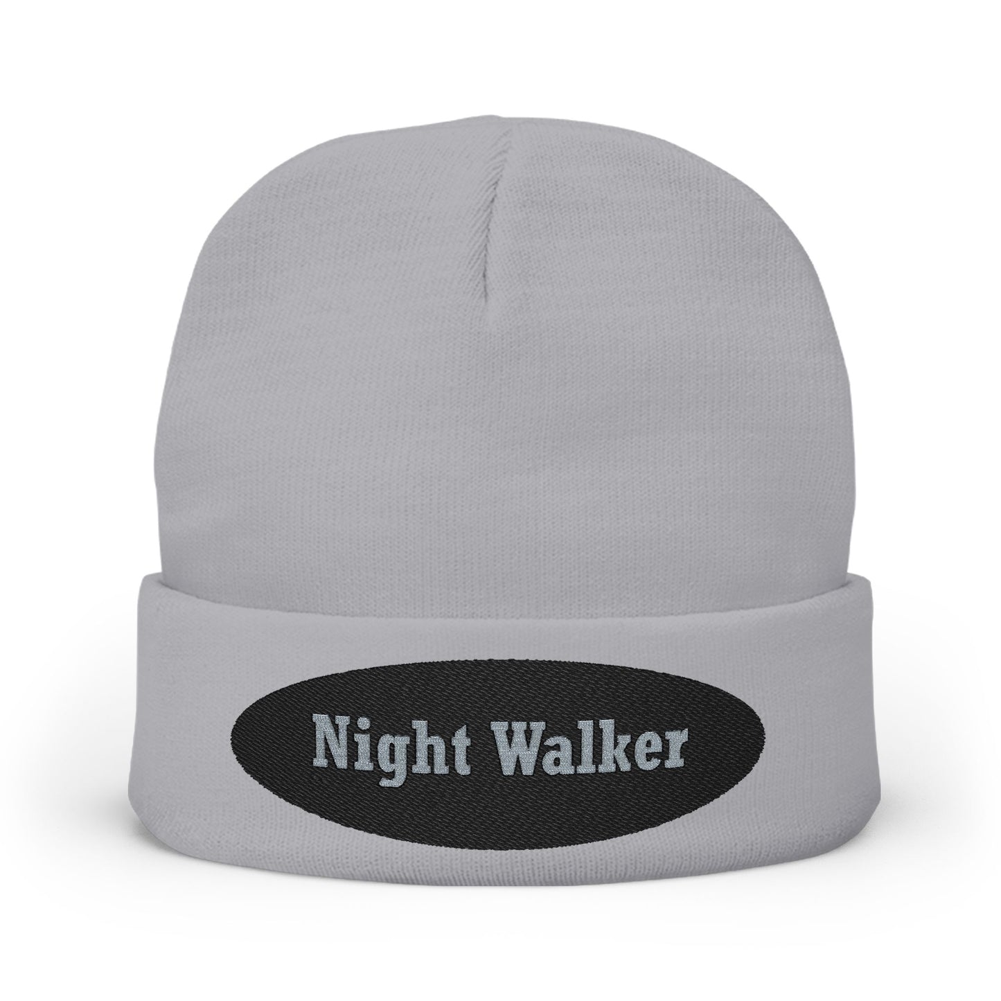 Night Walker Embroidered Knit Beanie