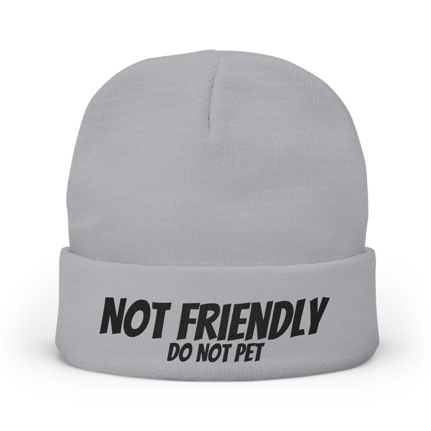 Not Friendly - Knit Beanie (Embroidery)