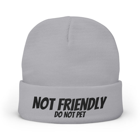 Not Friendly - Knit Beanie (Embroidery)