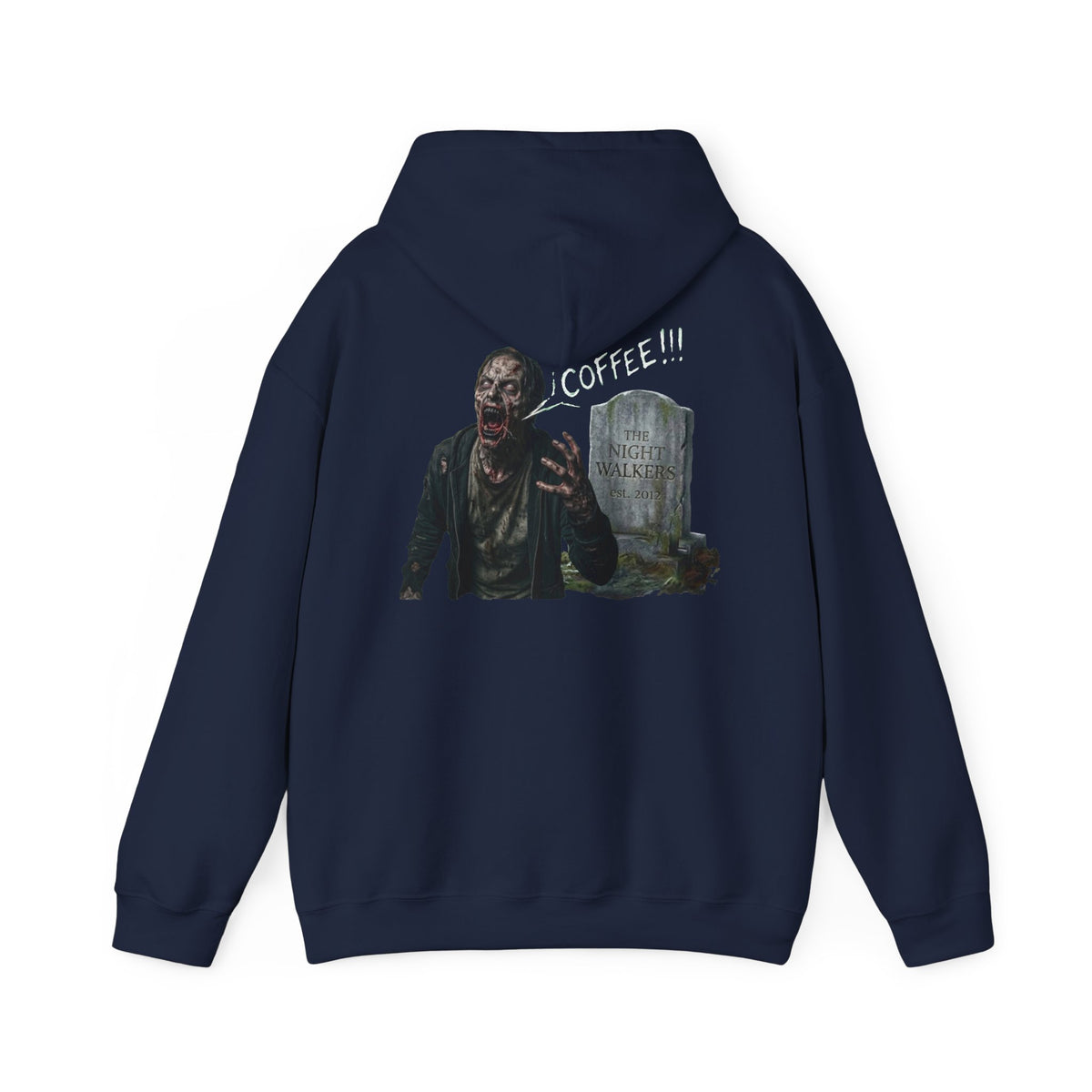 Coffee Zombie Hoodie with Pocket Logo