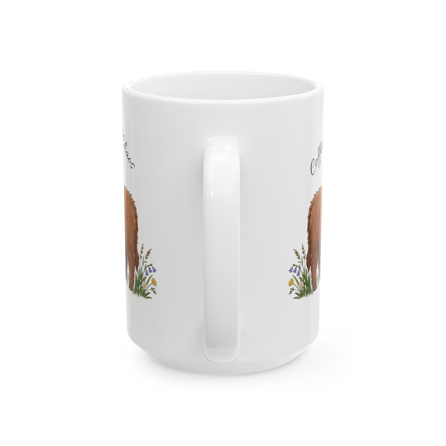 Highland Cow — "Coffee, Chaos, Cuddles" (11oz/15oz)