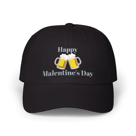 Happy Malentine's Day Beer Cheers Hat (Valentine’s Day Novelty) dark