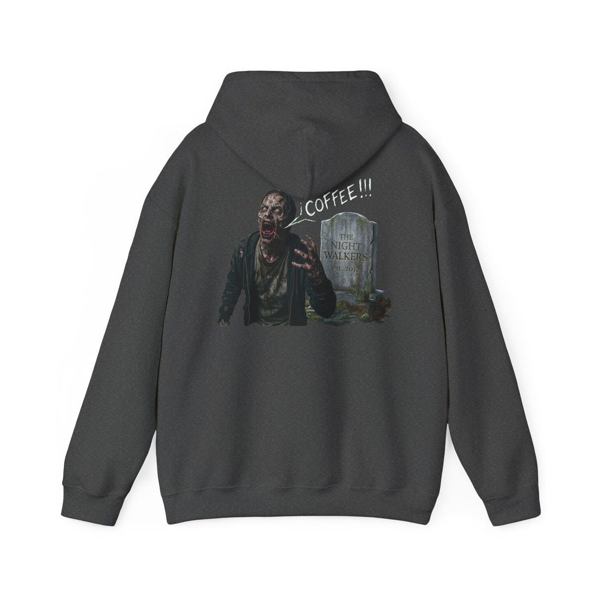 Coffee Zombie Hoodie with Chest Logo